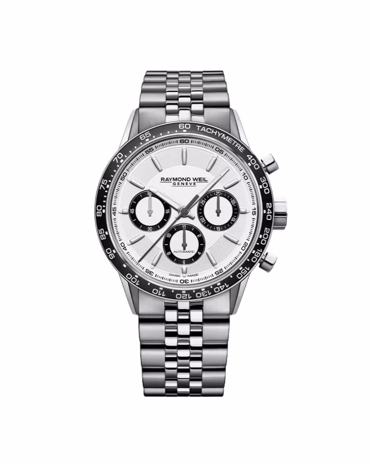Raymond Weil Freelancer Mens Automatic Chrono Stål / Hvit 43,3mm