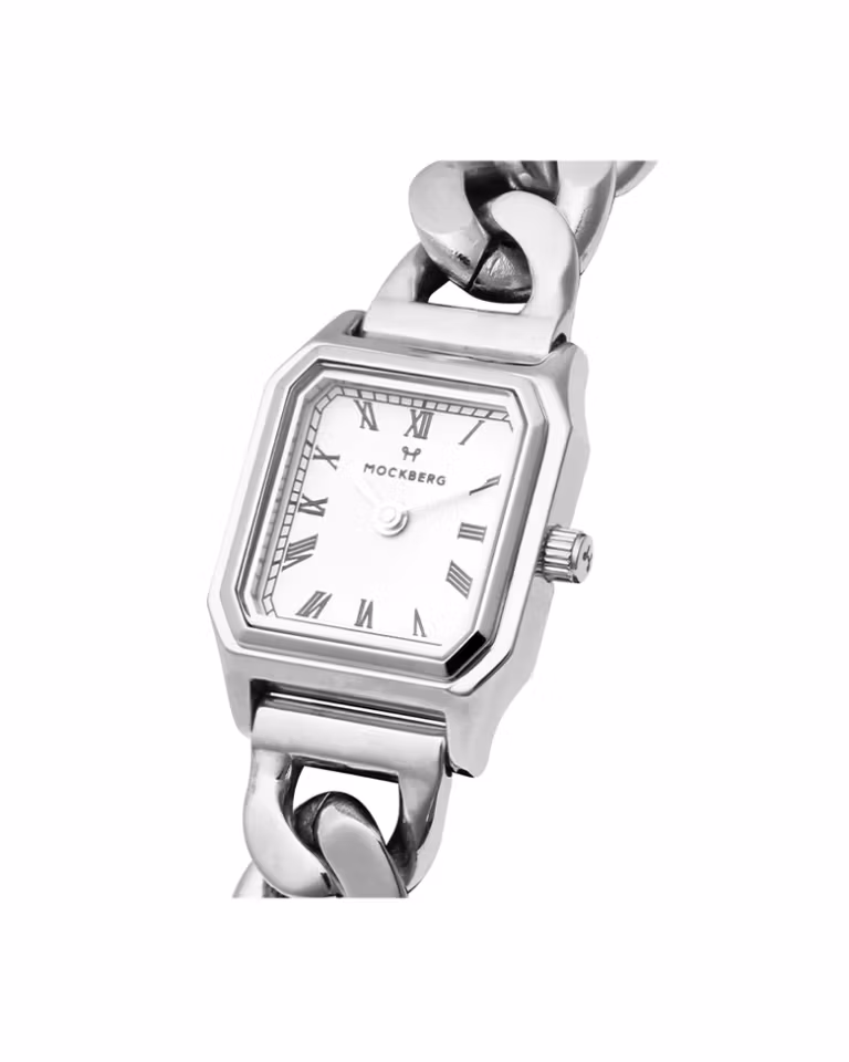 Mockberg Grace Stål / Hvit 18x19mm SKU   |   MO304