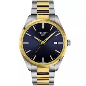 TISSOT PR 100 STÅL/ GULL BLÅ T150.410.22.041.00