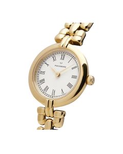 Mockberg Enya Gullfarget Stål / Hvit 24mm
