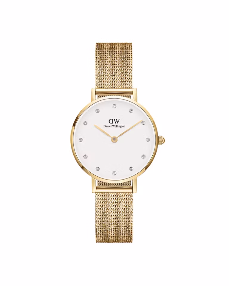 Daniel Wellington Petite Lumine Pressed Evergold 28mm White