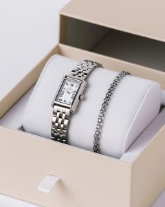 Mockberg Timeless Darling Combo Silver klokke og armbånd gavesett
