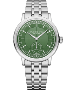 Raymond Weil Millesime Mens Automatic Small Seconds Stål / Grønn 39,5mm