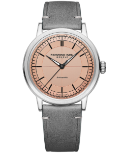 Raymond Weil Millesime Mens Automatic Skinn / Rosa 40mm