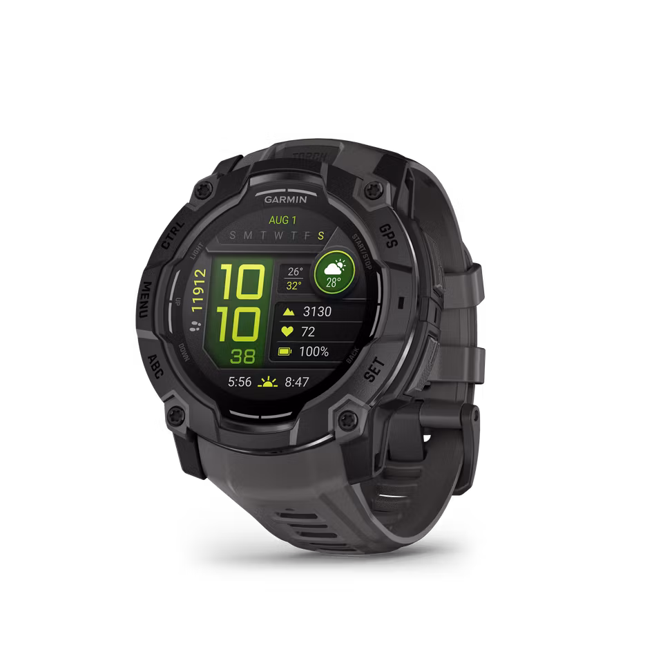 Garmin Instinct 3 – 50 mm, AMOLED Sort med koksgrå rem