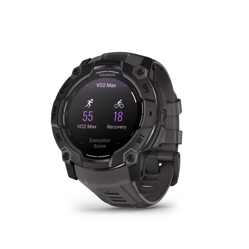 Garmin Instinct 3 – 50 mm, AMOLED Sort med koksgrå rem