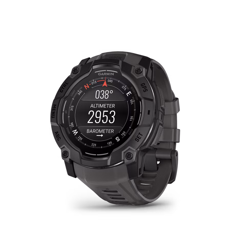 Garmin Instinct 3 – 50 mm, AMOLED Sort med koksgrå rem
