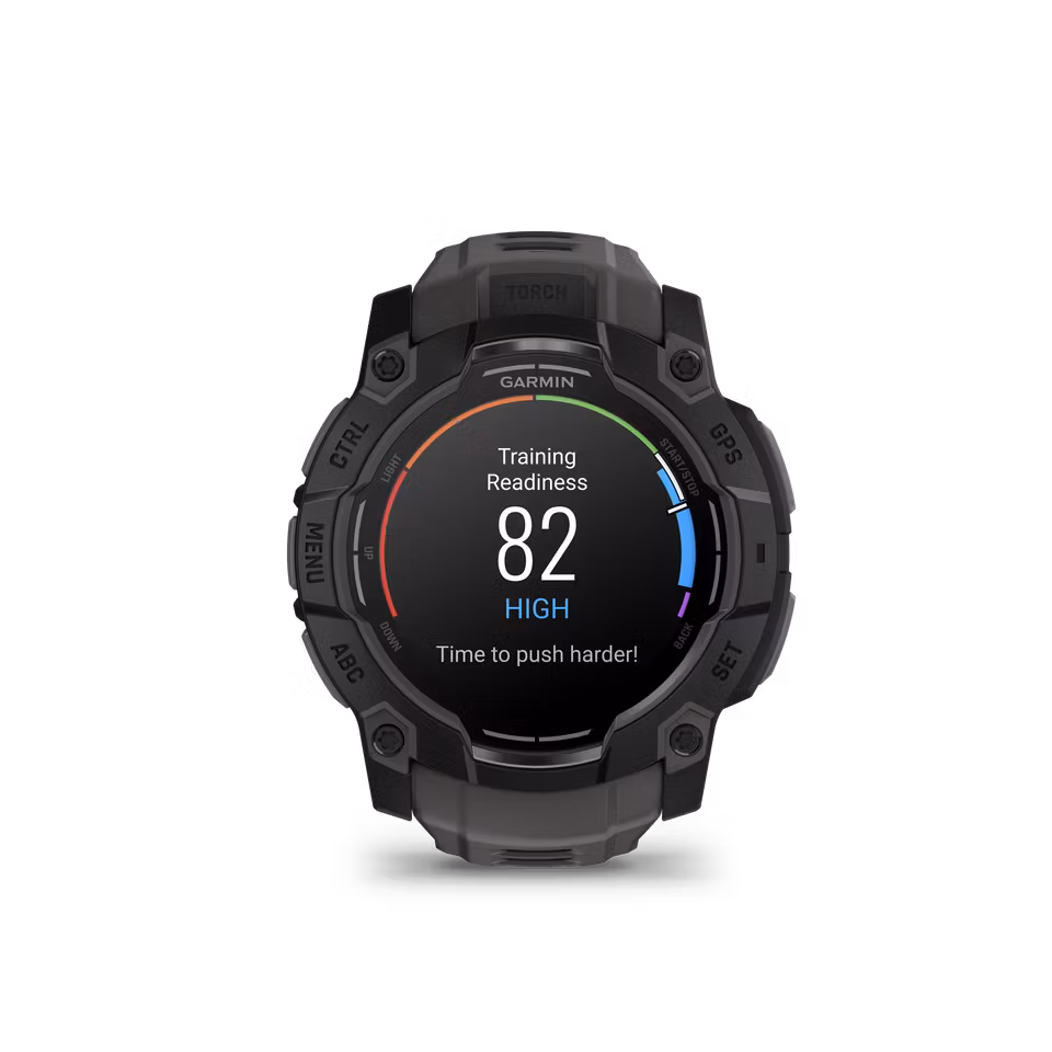Garmin Instinct 3 – 50 mm, AMOLED Sort med koksgrå rem