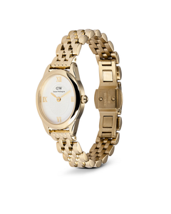 Daniel Wellington Ophelia Oval Mini Gullfarget Stål / Hvit 25,5 x 22mm