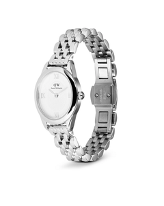 Daniel Wellington Ophelia Oval Mini Stål / Hvit 25,5 x 22mm