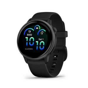 Garmin vívoactive® 6 Skifergrå med sort rem