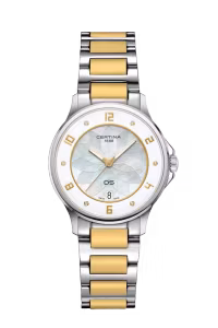 Certina DS-6 Lady Women watch ∙ Quartz ∙ Mother of pearl ∙ PVD coating ∙ 316L stainless steel ∙ Diamond(s) Reference: C039.251.12.116.00