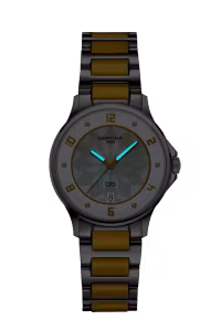 Certina DS-6 Lady Women watch ∙ Quartz ∙ Mother of pearl ∙ PVD coating ∙ 316L stainless steel ∙ Diamond(s) Reference: C039.251.12.116.00