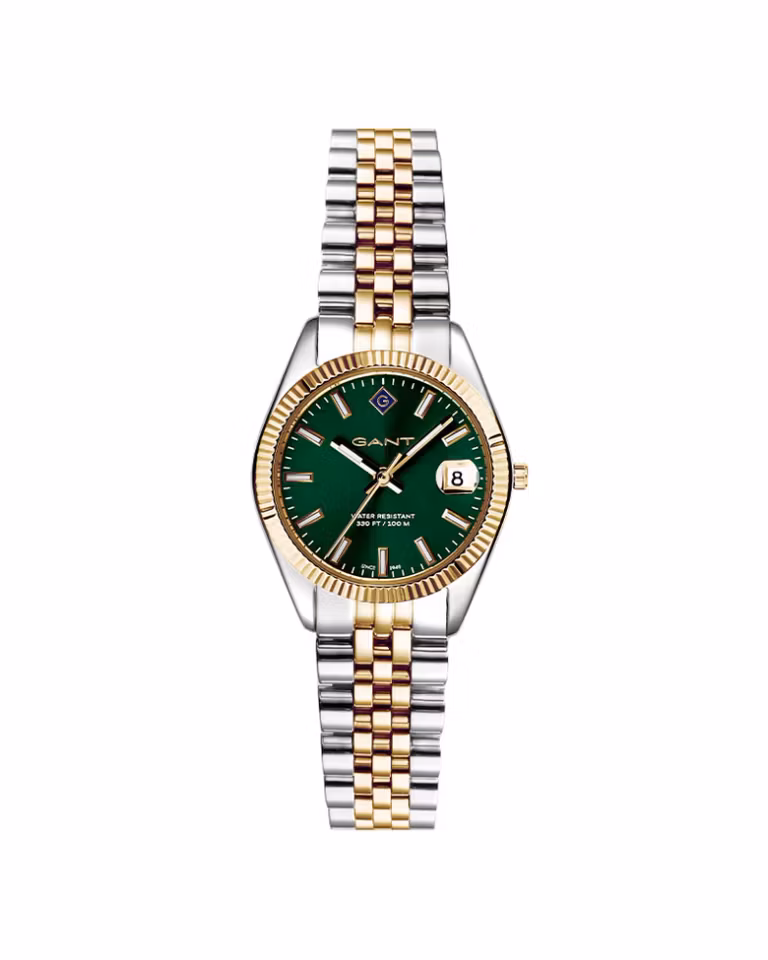 Gant Sussex Mini Lady Tofarget Stål / Grønn 28mm