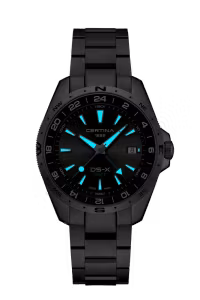 Certina DS-X GMT Men watch ∙ Quartz ∙ Grey ∙ 316L stainless steel - C047.452.11.081.00