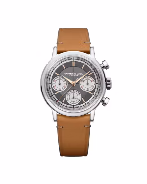 Raymond Weil Millesime Automatic Chrono Brun / Stål 39,5mm SKU   |   7765-STC-60651