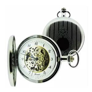 Bonett lommeur mekanisk skeleton inkl. kjede