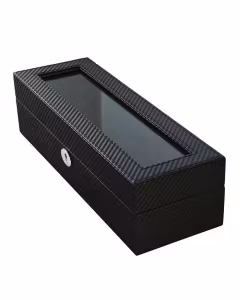 Klokkeboks 6 puter, sort