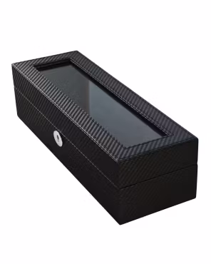 Klokkeboks 6 puter, sort