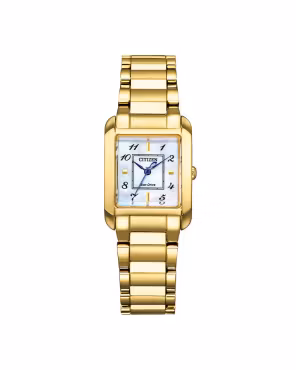 Citizen Square Lady Gullfarget Stål / MOP 28x21mm - CI EW5602-81D