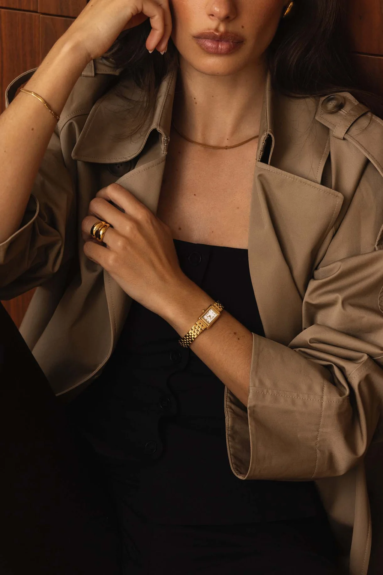 Mockberg Timeless Petite Gullfarget / Hvit 15,5x23,5