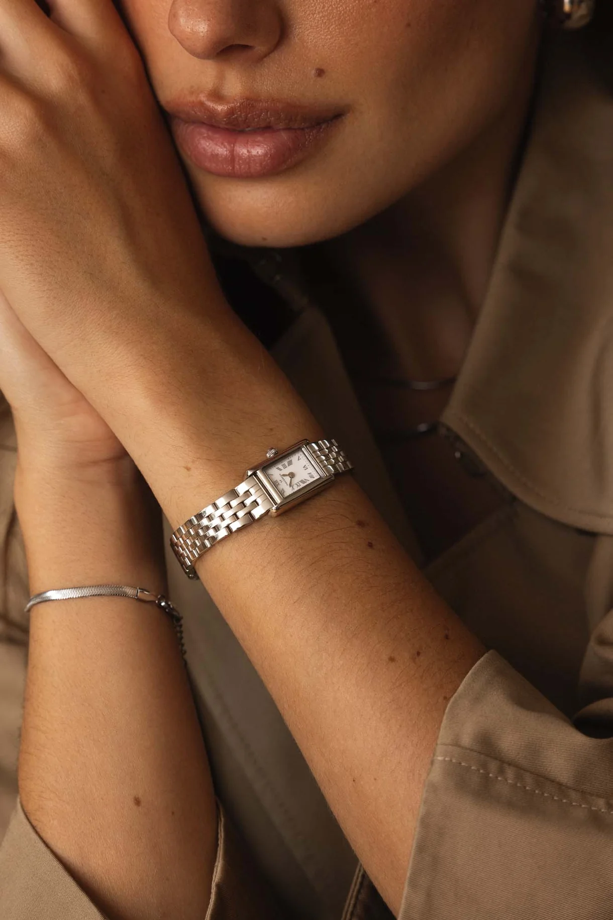 Mockberg Timeless Petite Stål / Hvit 15,5x23,5