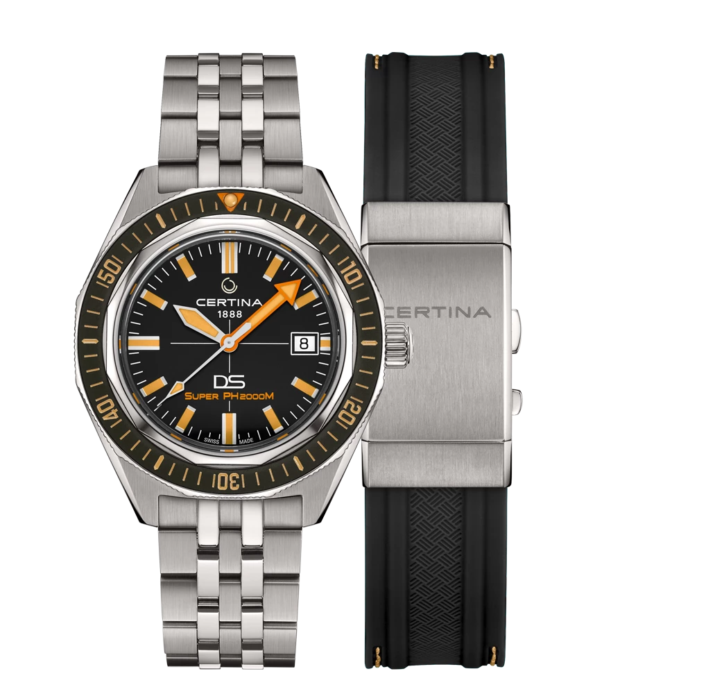 Certina DS SUPER PH2000M Men watch ∙ Automatic ∙ Black ∙ Titanium  Reference: C050.607.44.051.02