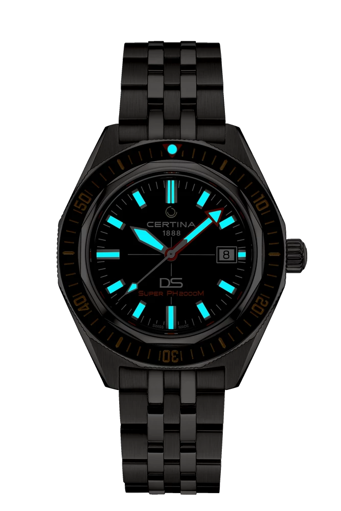 Certina DS SUPER PH2000M Men watch ∙ Automatic ∙ Black ∙ Titanium  Reference: C050.607.44.051.02