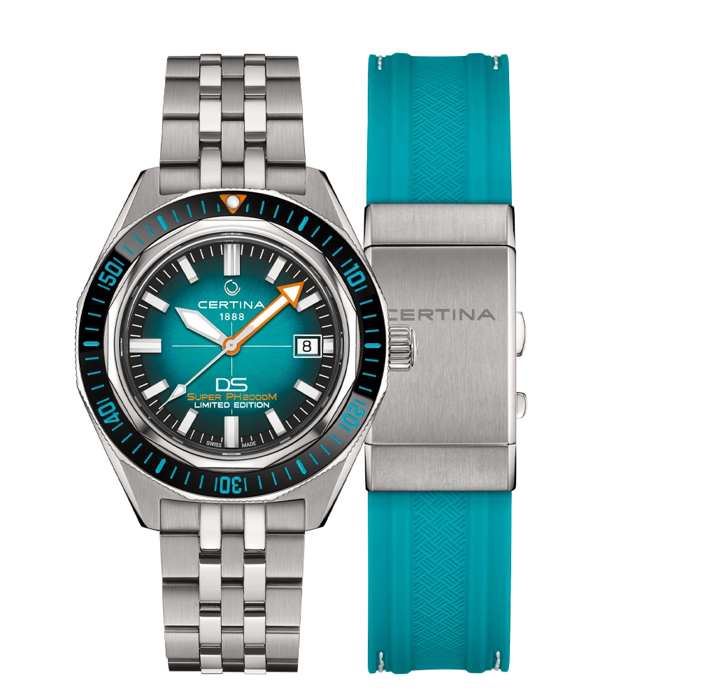 Certina DS SUPER PH2000M STC Men watch ∙ Automatic ∙ Blue ∙ Titanium  Reference: C050.607.44.041.10