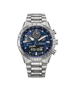 Citizen Promaster Sky Eco-Drive Chrono herreklokke i stål (43mm) SKU: CI JV2000-51L