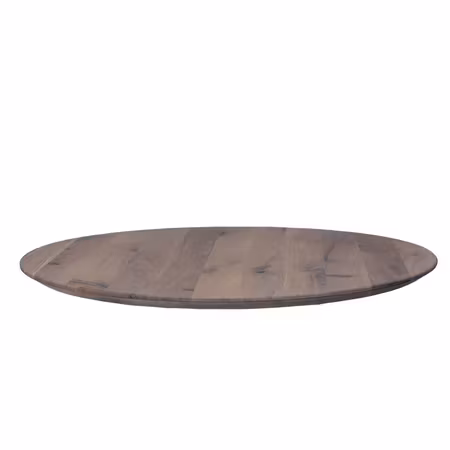 Rund bordskiva Boston Ø128 Ek, Gråoljad