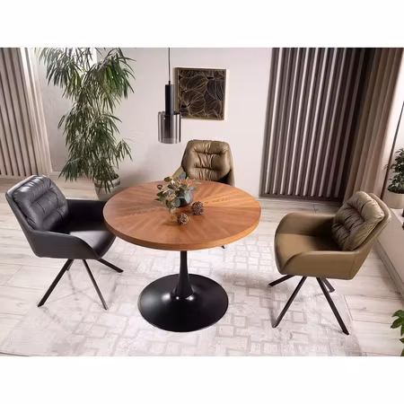 Bord Amos Ø100 cm valnöt