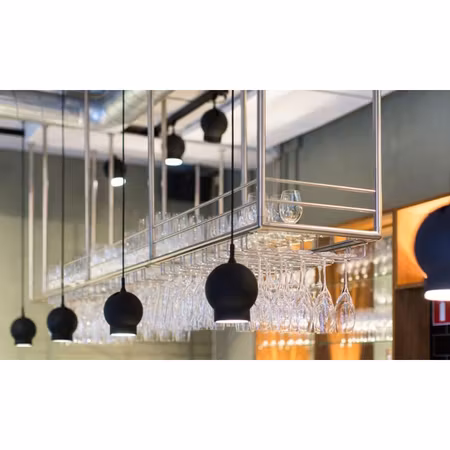 Flaskhylla LOM43 MS - Takmontage