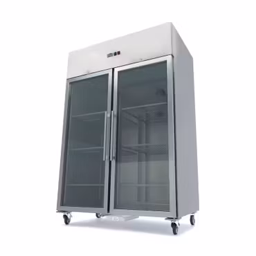 Frysskåp - 1200L - 6 hyllor - med Glasdörr