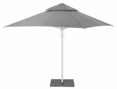 Parasoll grå 3x3m