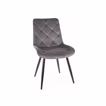 Stol Pamela svart grå