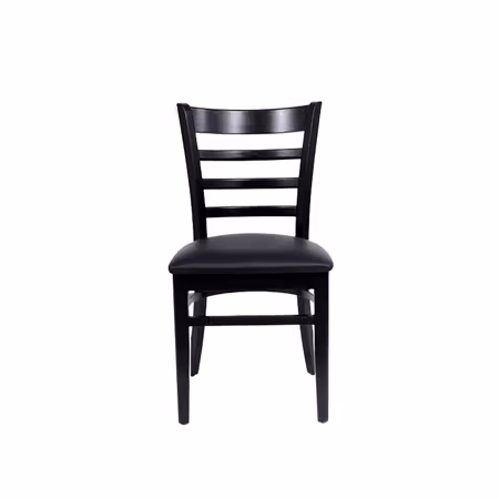 Stol James wenge svart konstläder