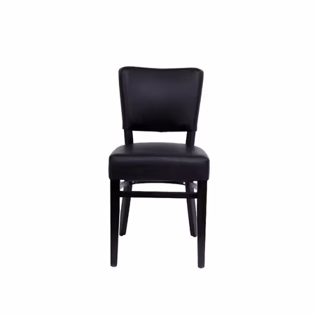 Stol Madonna M wenge svart konstläder