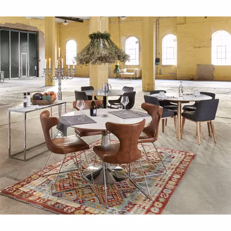 Trumpetfot, Ø60 krom