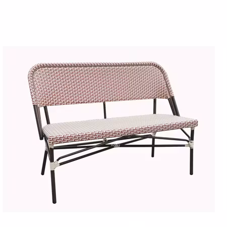 Utomhus soffa Cannes creme vinröd