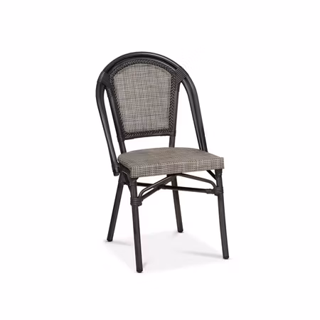 Paris stol, khaki melerat texteline