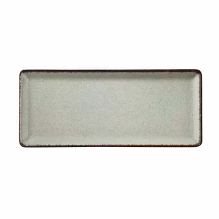 Tallrik flat 35X15cm grön