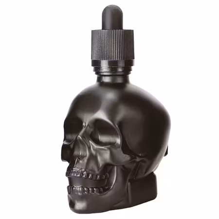 Droppflaska svart med pipett 6cl