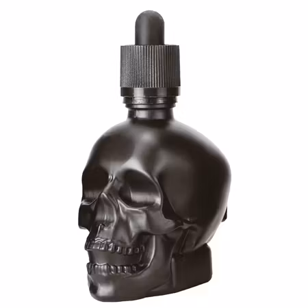 Droppflaska svart med pipett 12cl