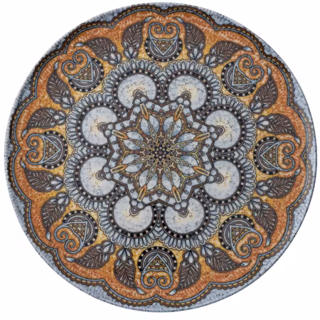 Tallrik flat rund Mandala B 32cm