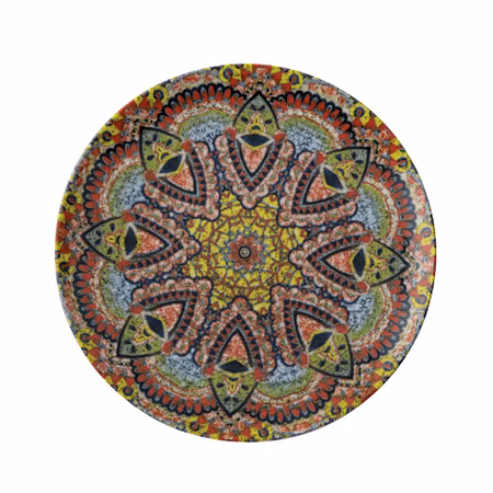 Tallrik flat rund Mandala C 27,5cm