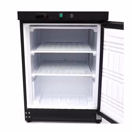 Frysskåp - 200L - 2 fasta hyllor - svart