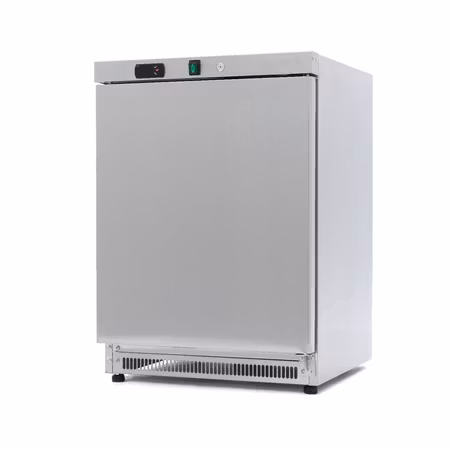 Frysskåp - 200L - 2 fasta hyllor - rostfritt stål