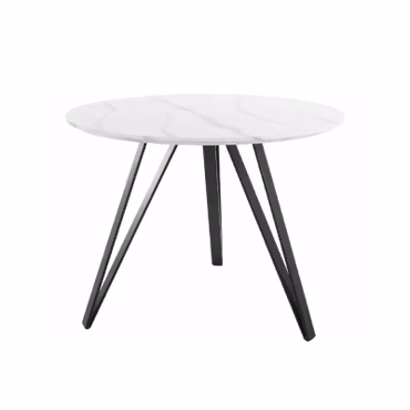 Bord Triss Ø100 vit carrara