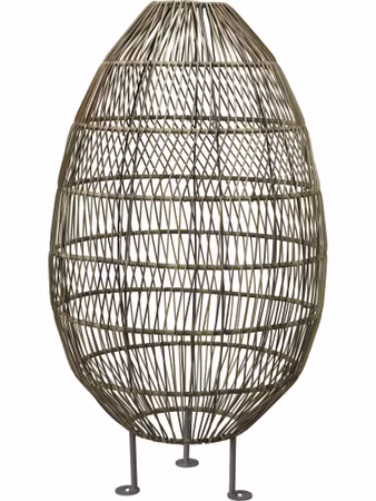 Hanoi Golvskärm Natur 100cm